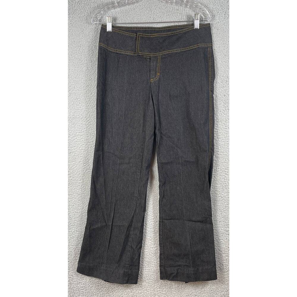 Bisou Bisou Womens Size 6 Denim Wide Leg Pants